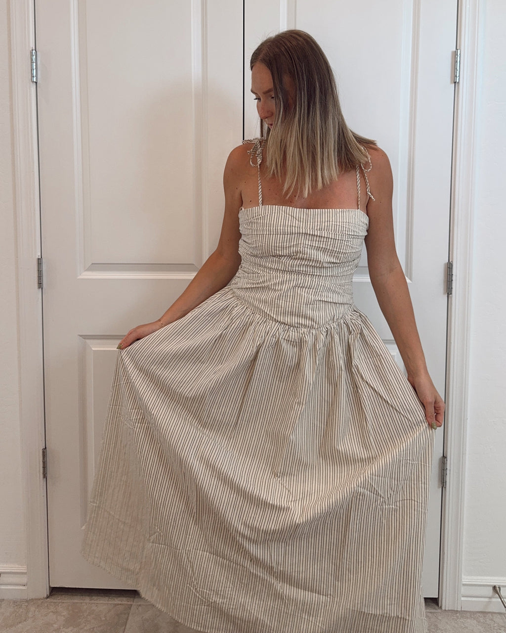 Sophie Stripped Patterned woven dress