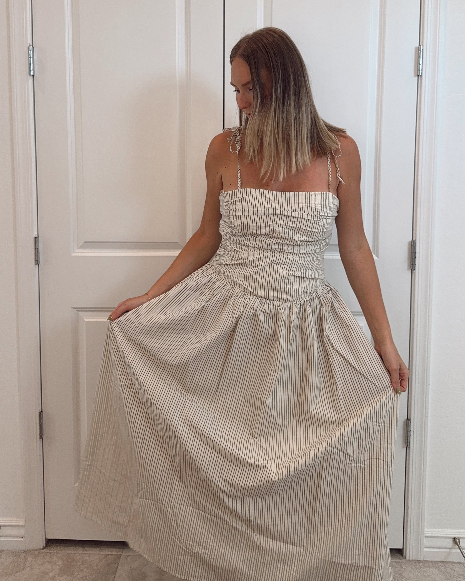 Sophie Stripped Patterned woven dress