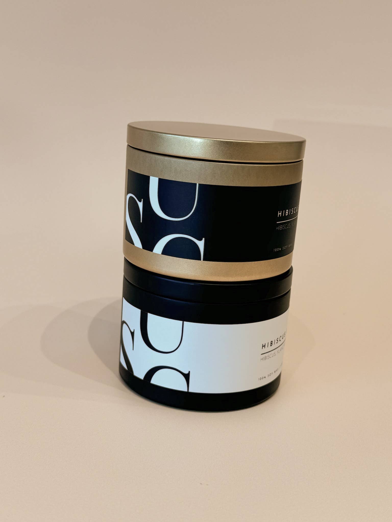 Matte Black Travel Tin Soy Candle