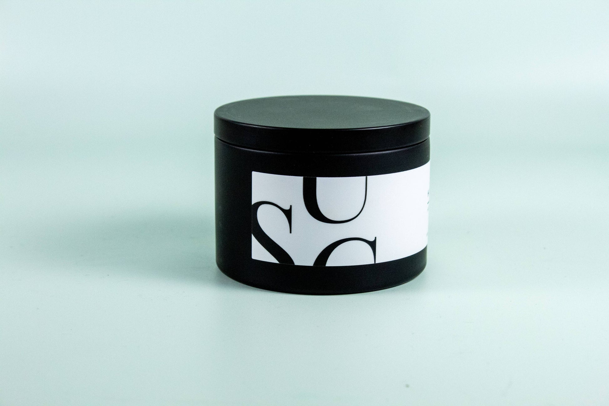 Matte Black Travel Tin Soy Candle
