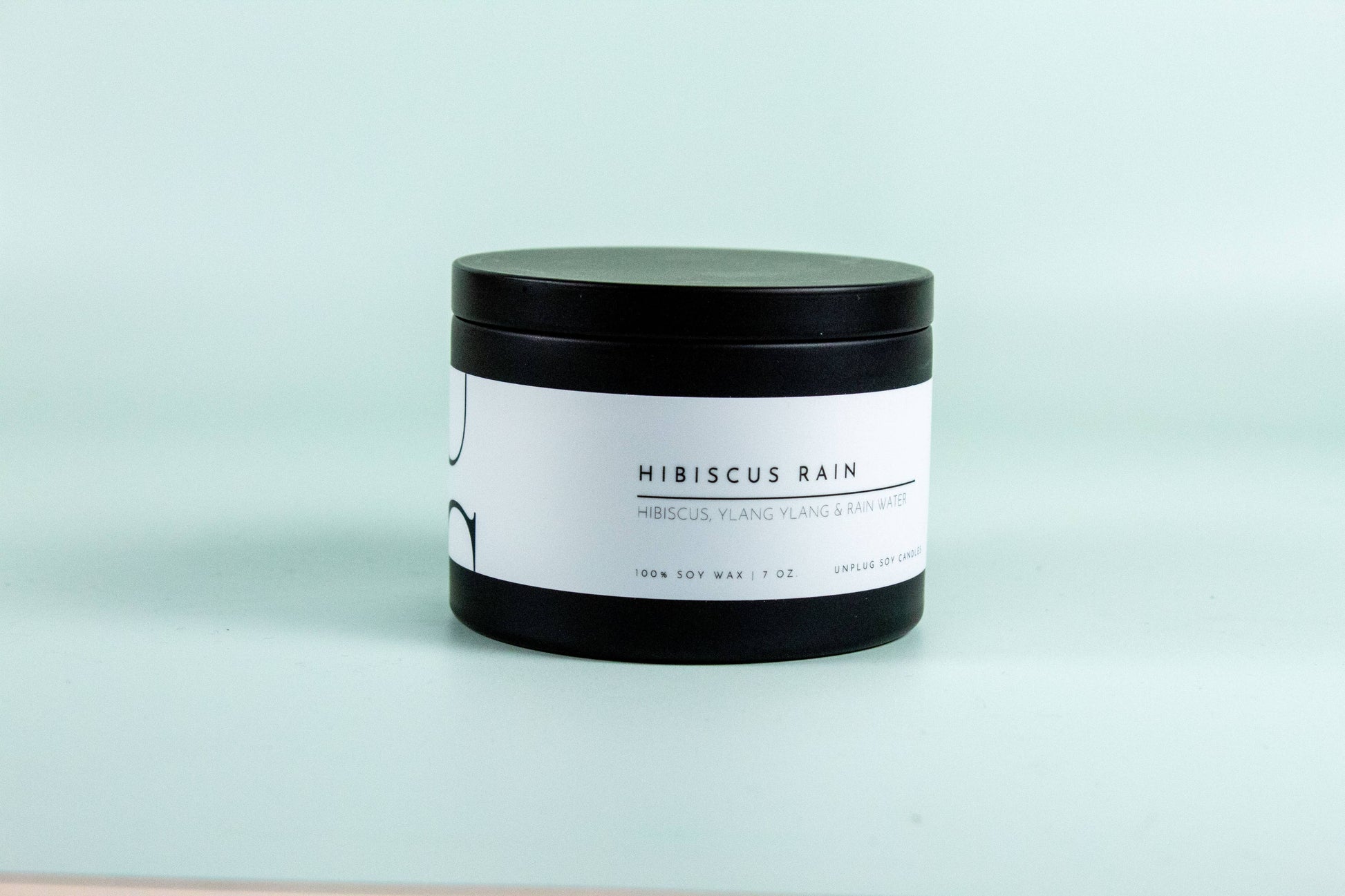 Matte Black Travel Tin Soy Candle
