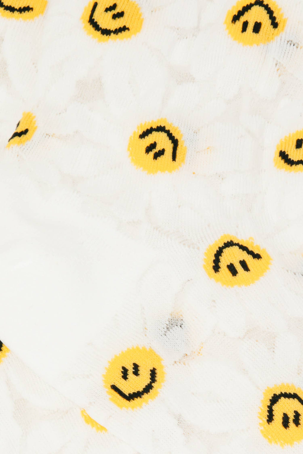 See Through Daisy Smiley Face Socks