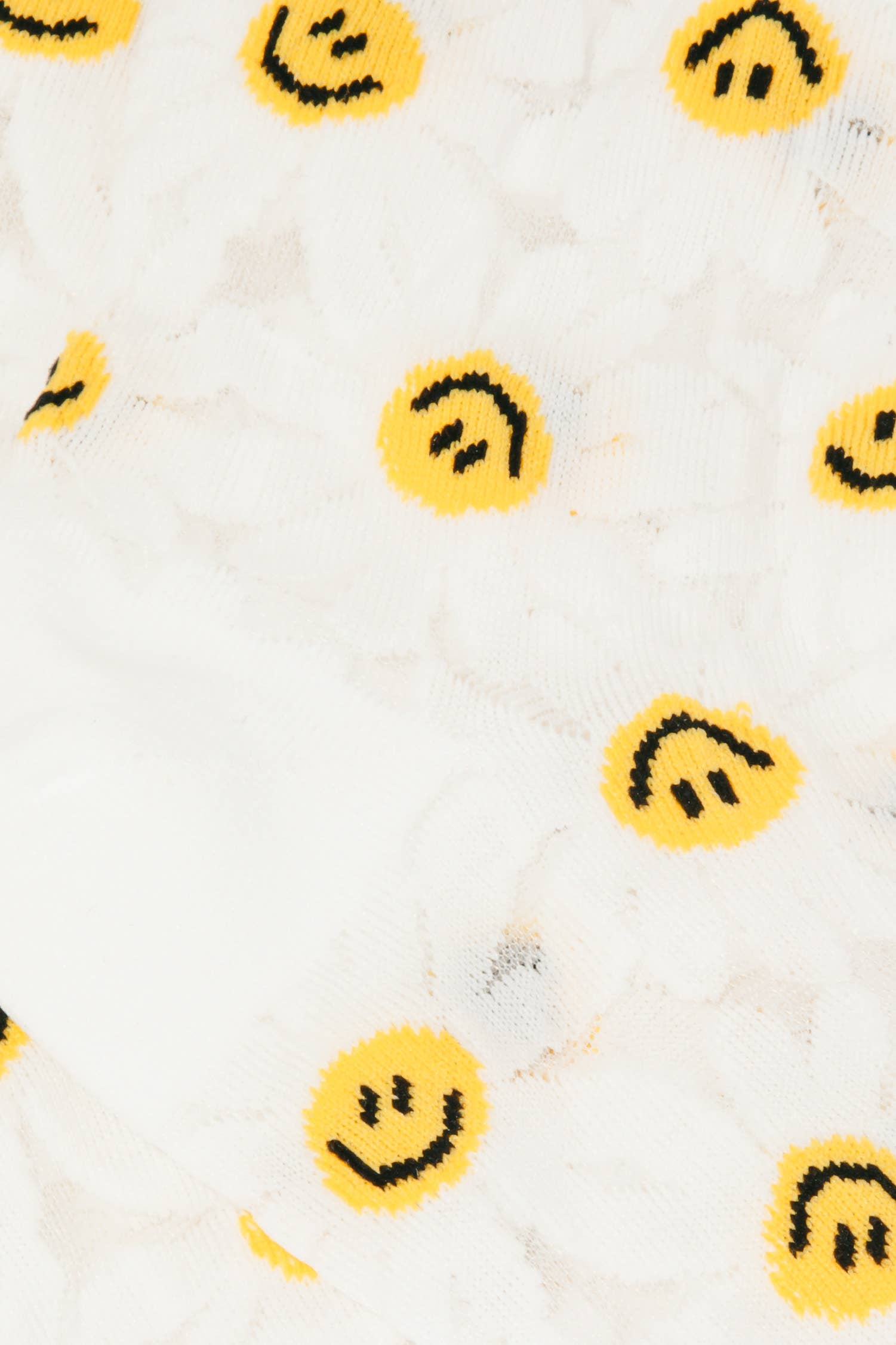 See Through Daisy Smiley Face Socks