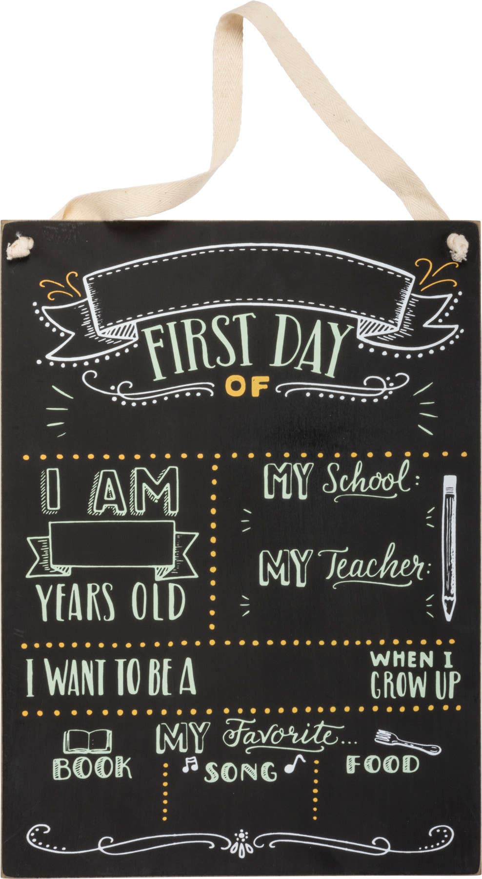 First Day Of School Chalk Sign