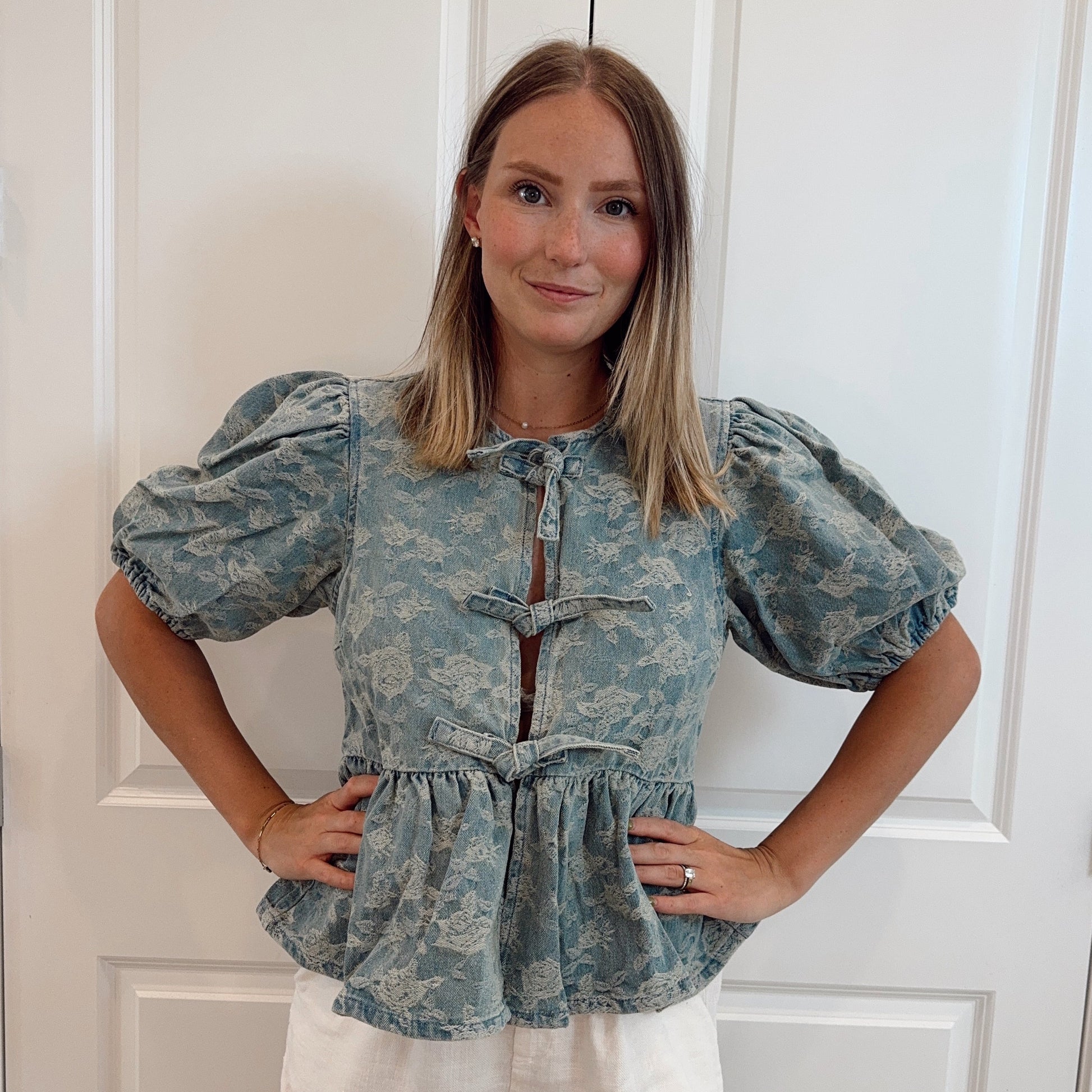 The Debbie Bow Front Blouse