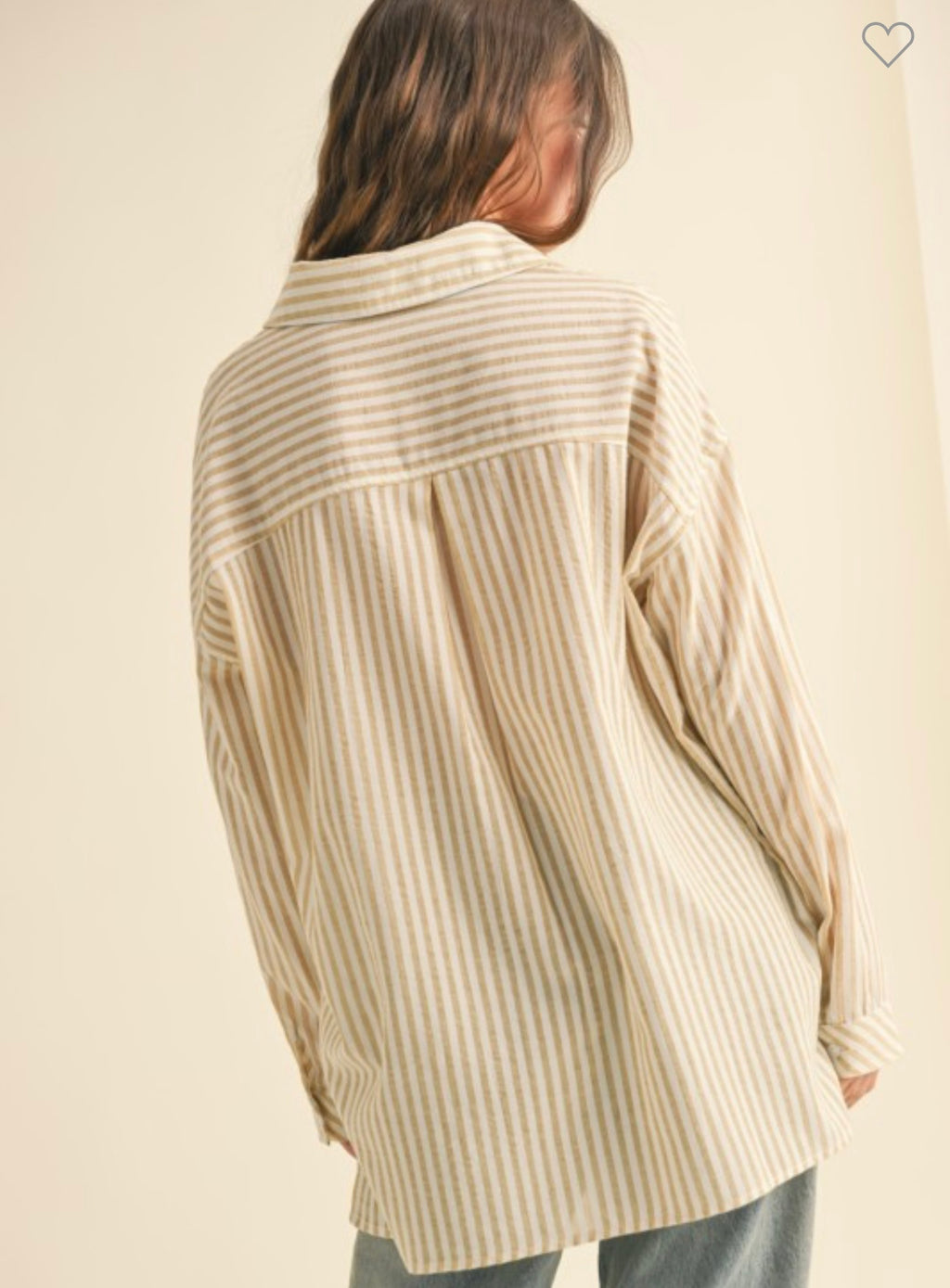 Susan Striped Pattern Button Down