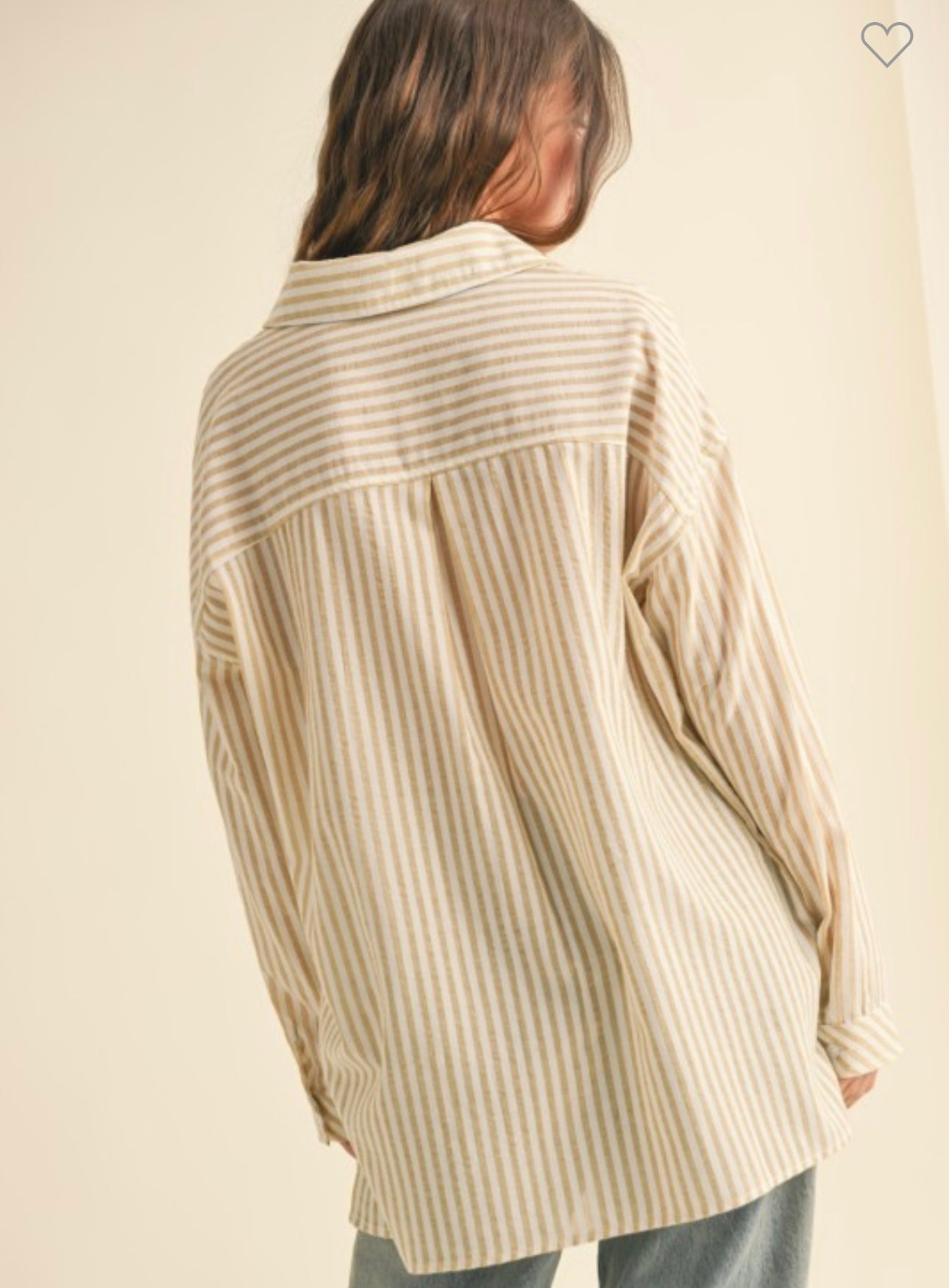 Susan Striped Pattern Button Down