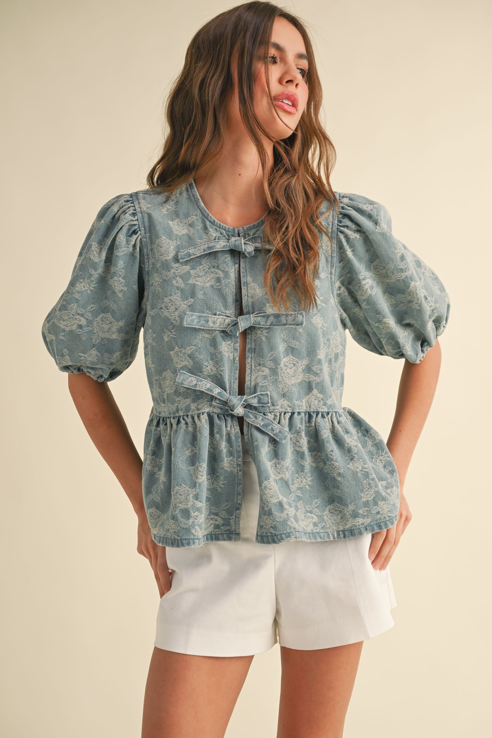 The Debbie Bow Front Blouse