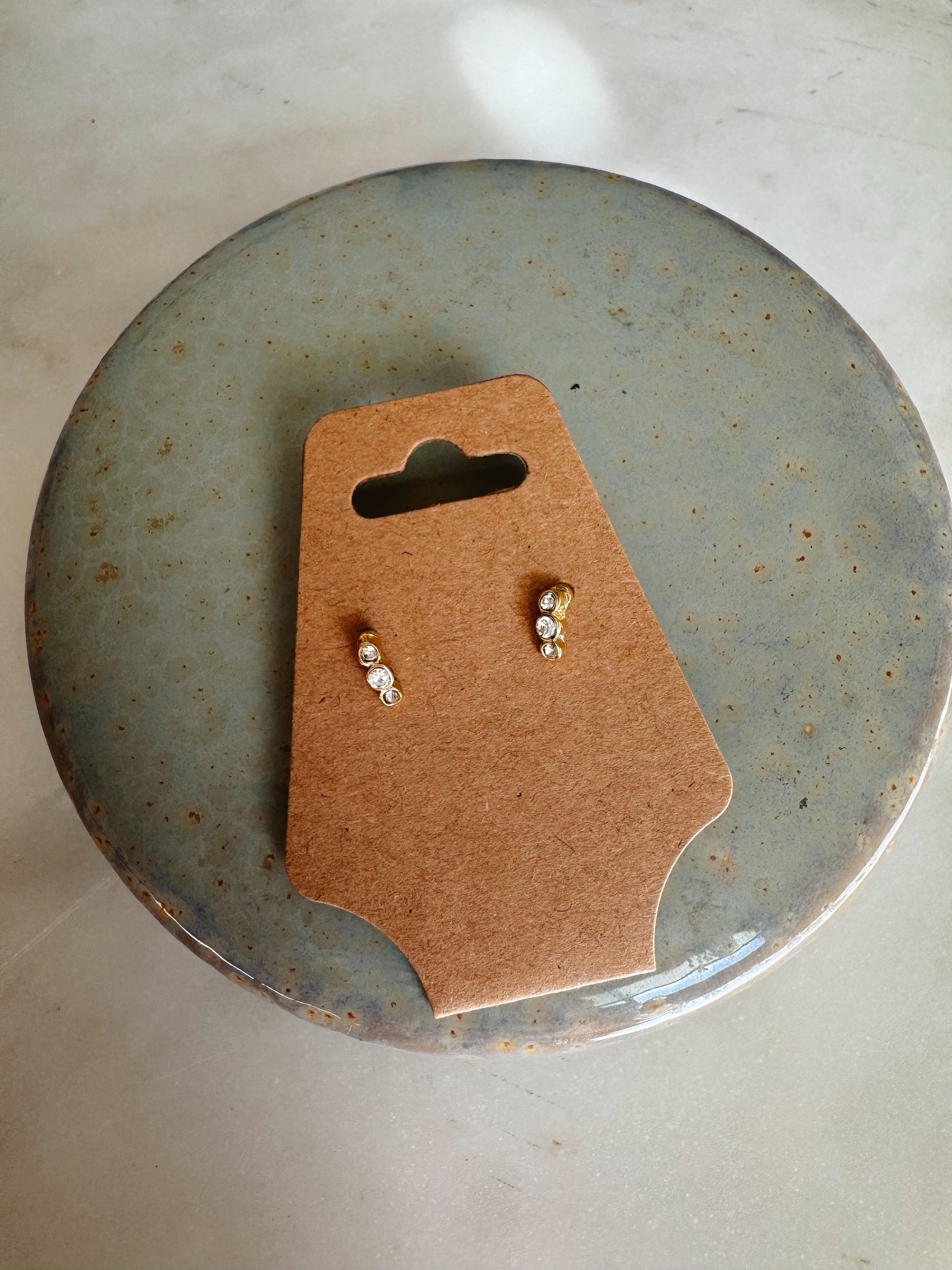 Gold Dainty Cluster earring