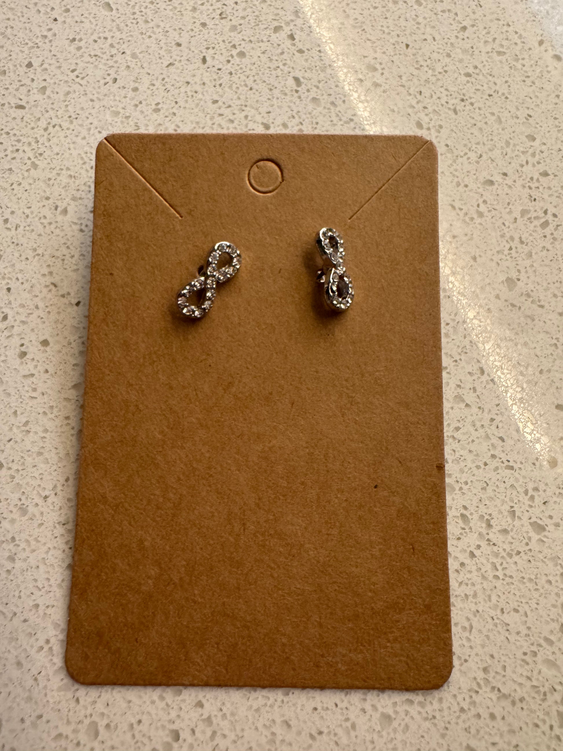 Infinity stud earring