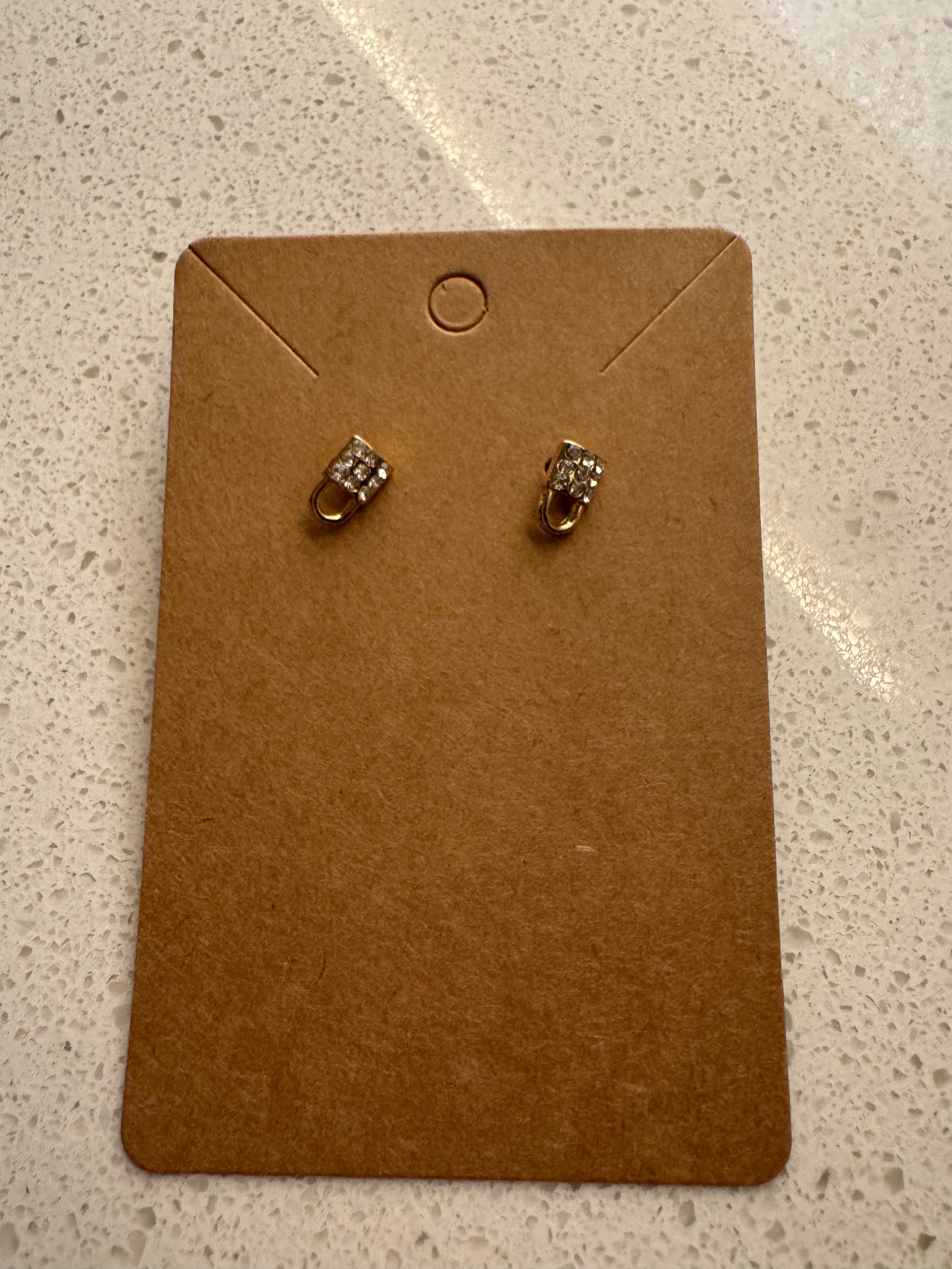 Locket stud earring