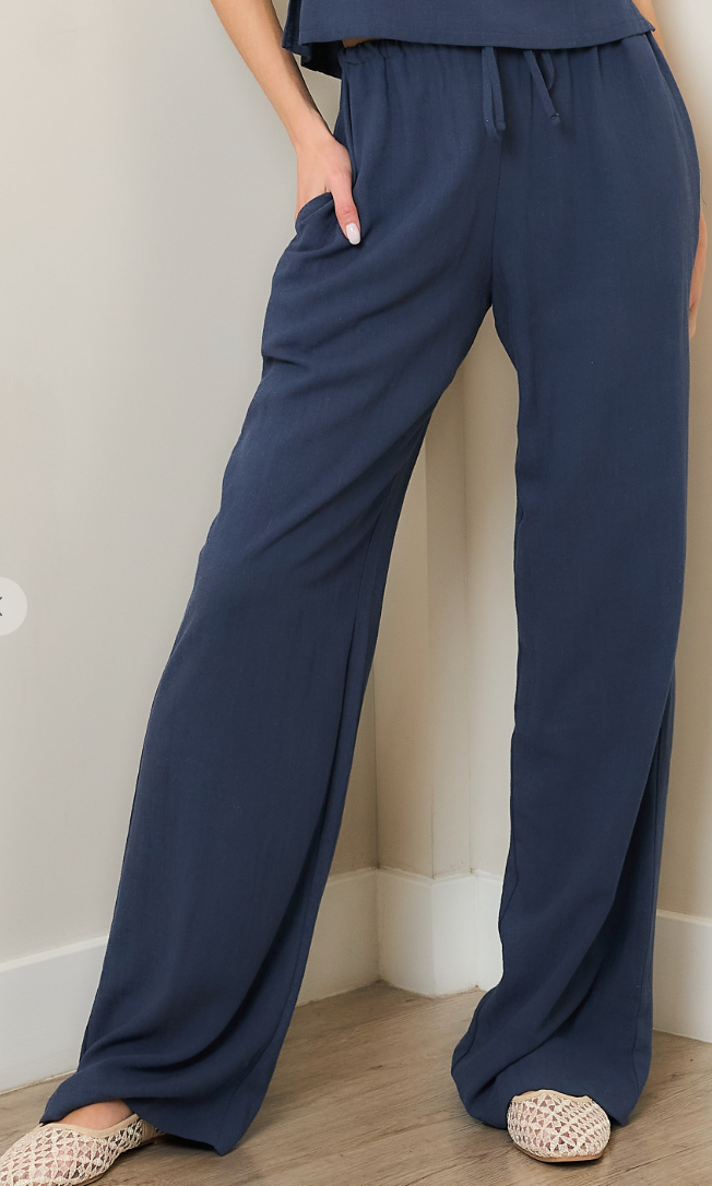Leanna Linen Drawstring Pants