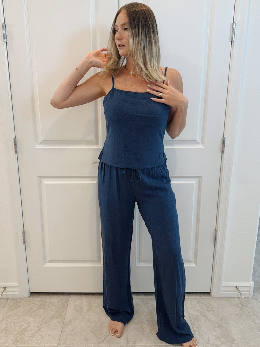 Leanna Linen Drawstring Pants