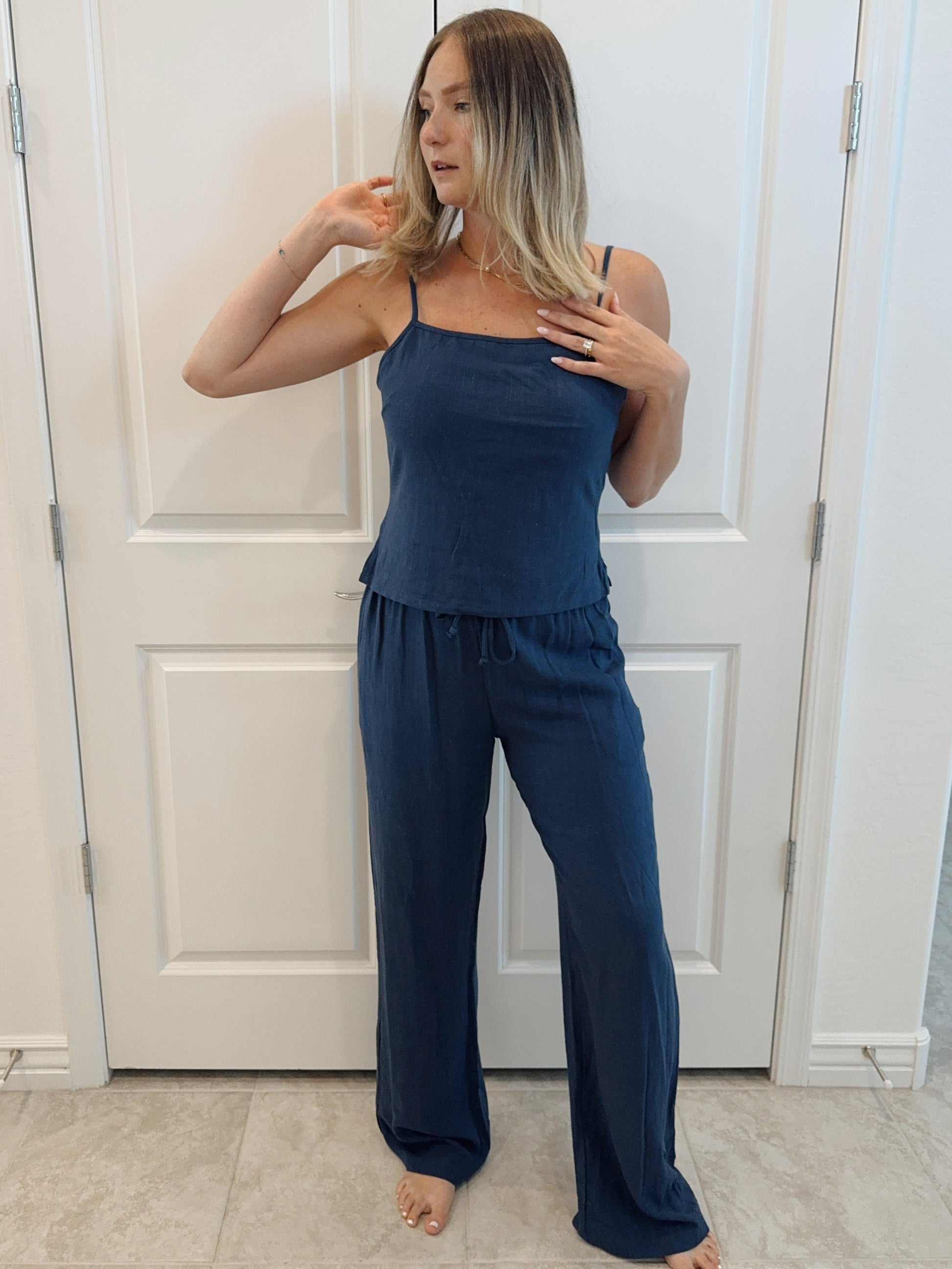 Leanna Linen Drawstring Pants