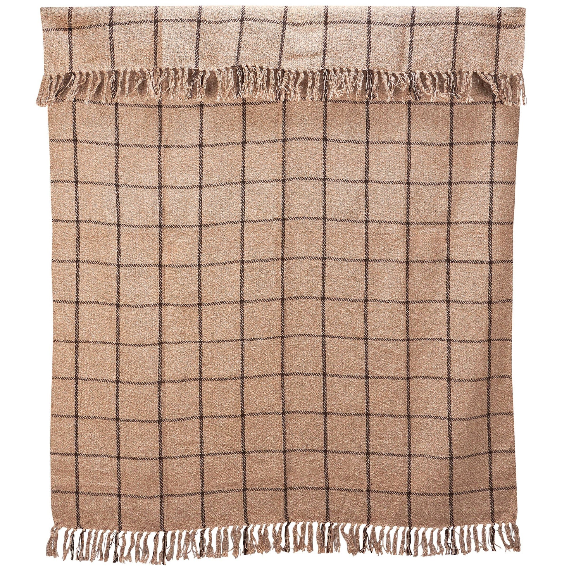 Black Grid Throw
