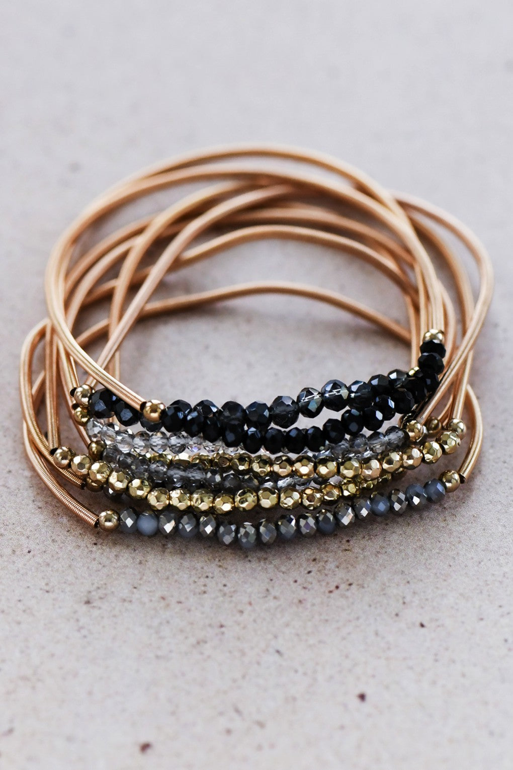 Stretchy Layered Beaded Bracelets
