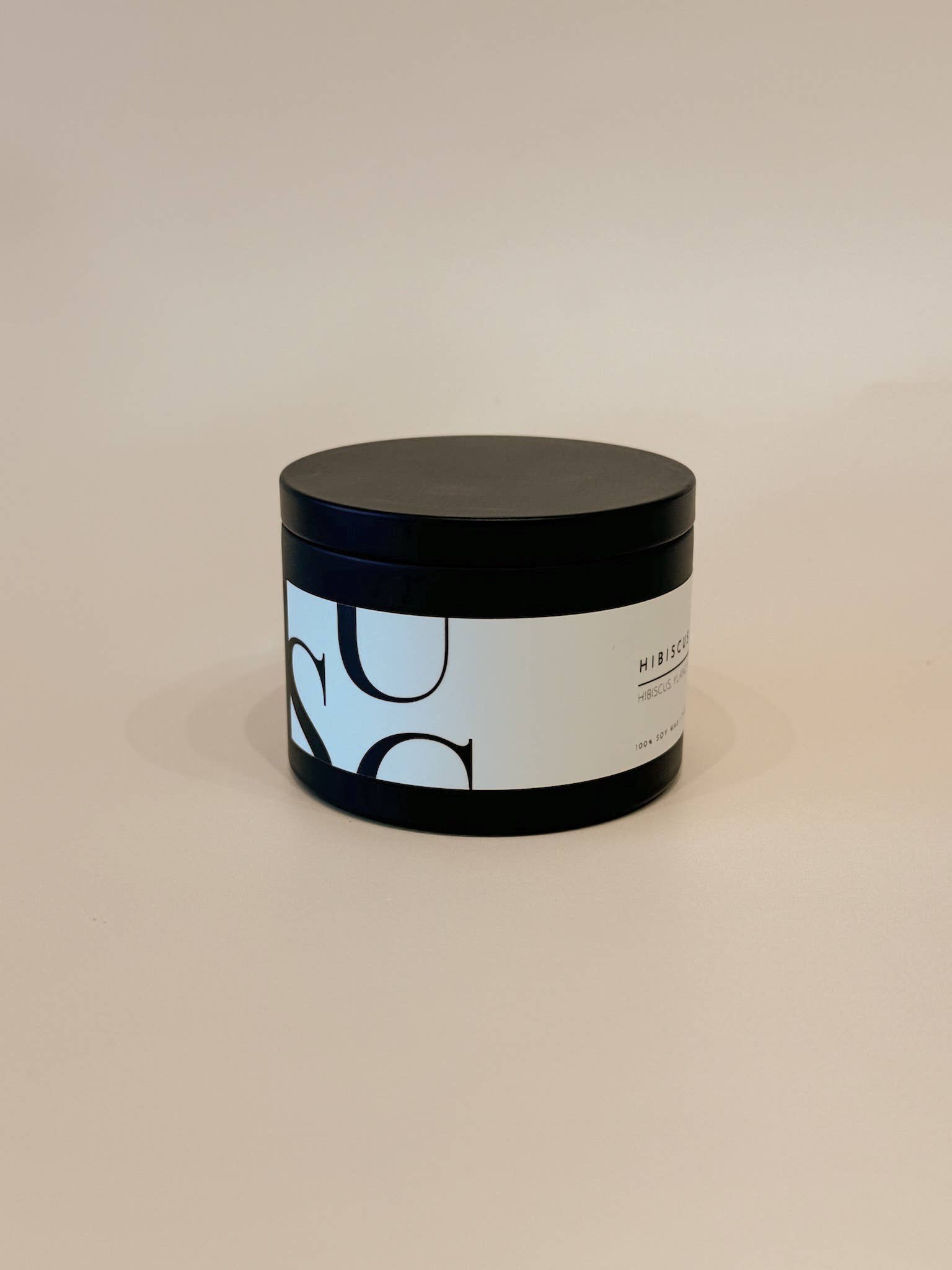 Matte Black Travel Tin Soy Candle