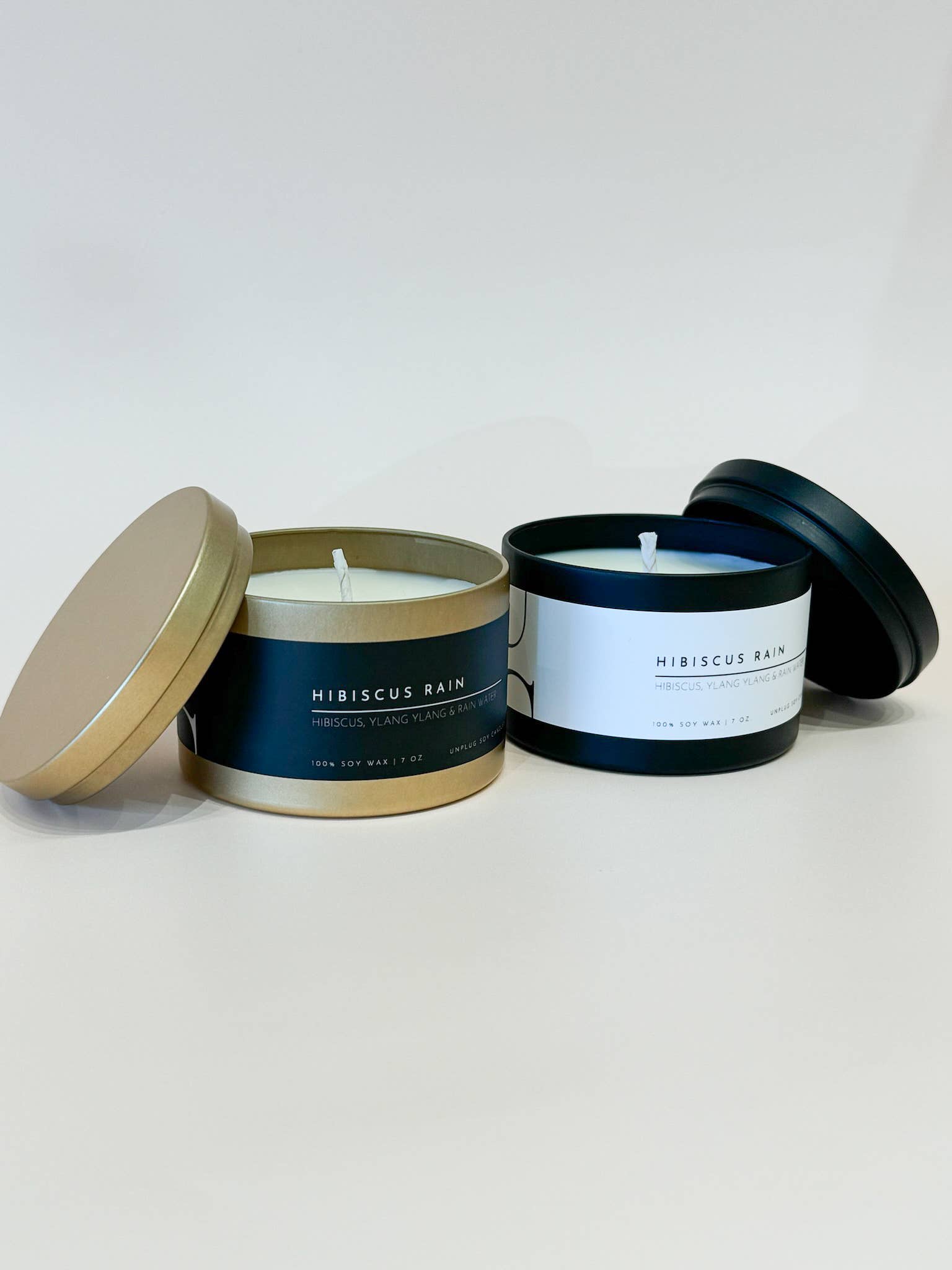 Matte Black Travel Tin Soy Candle