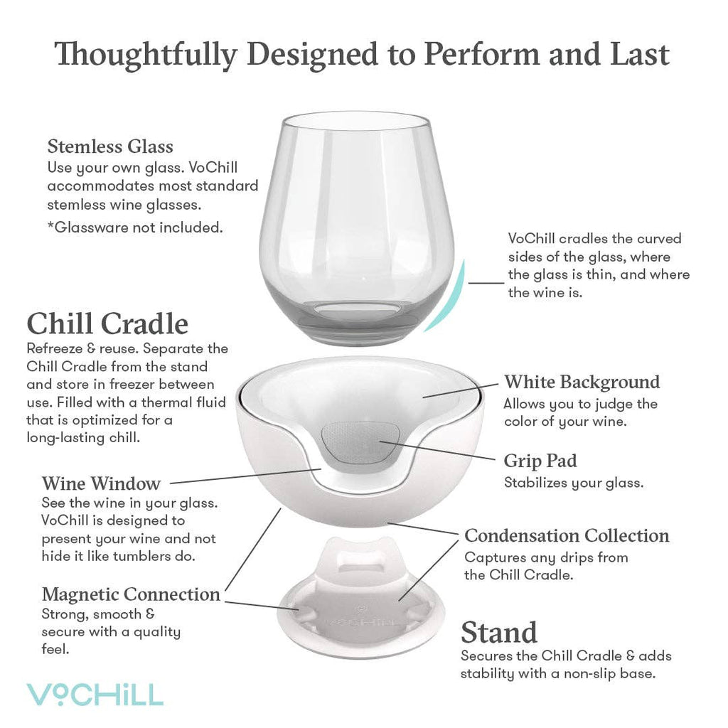 Stemless Wine Chiller - Sand